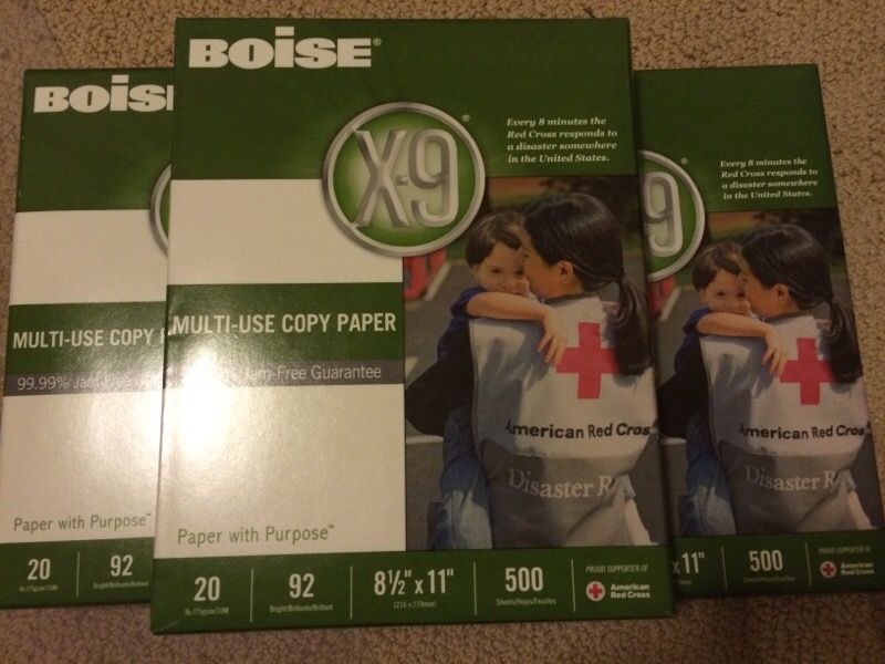 Boise- multi use copy paper