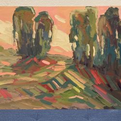 Juan Guzman Maldonado (1(contact info removed), California) Oil Painting "Paso Roble" Listed