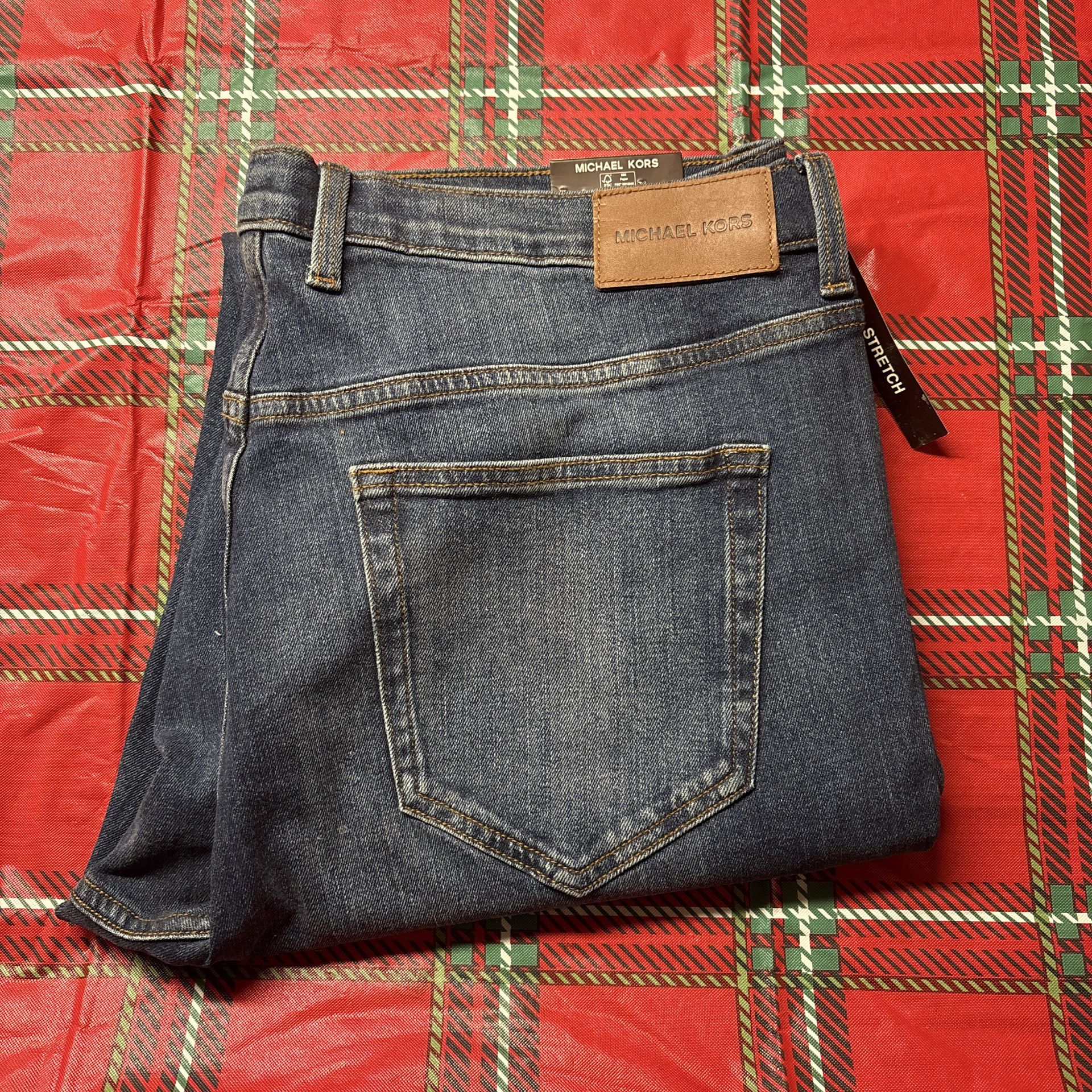 Michael Kors Parker slim fit stretch 36X32 blue jeans