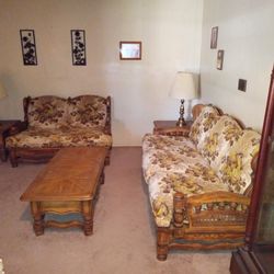 Sofa Set w/ Matching Sofa Table & End Tables