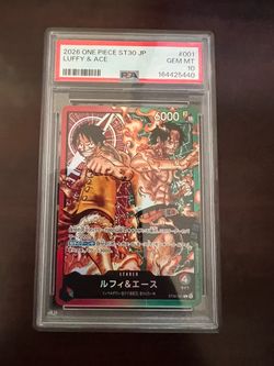 One Piece ST30 Luffy & Ace #001 PSA 10 Pokemon one piece card cards tcg