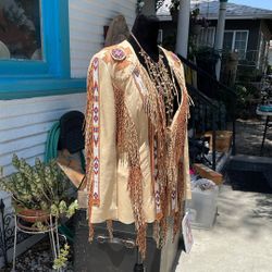 Fringe Leather Jacket Ladies 