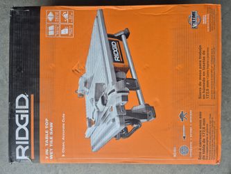 Ridgid 7" wet tile saw