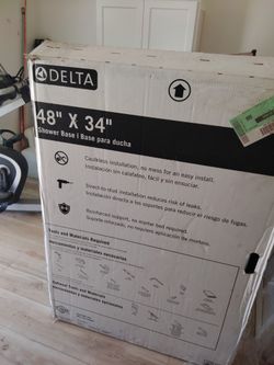 Delta 48x34 Shower Base 