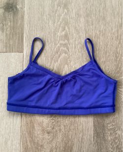 Lululemon Purple V-Back Sports Bra Spaghetti Strap Small S