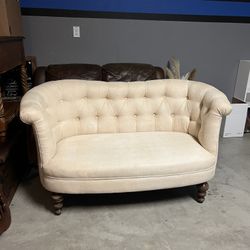 Cream Colored Love Seat