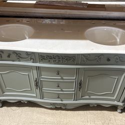 60in Vanity With Marble Top 