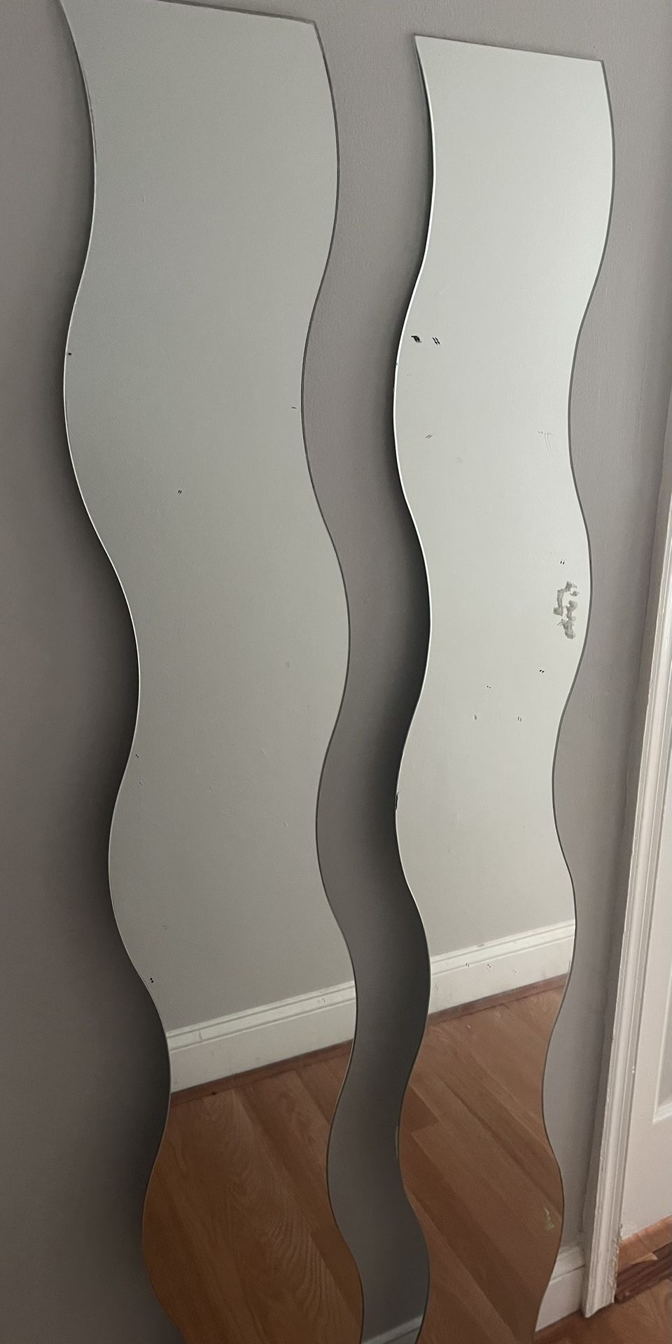 2 Wave Mirrors From IKEA