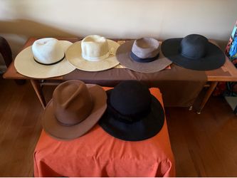Summer hats and dress hats in excellent condition.