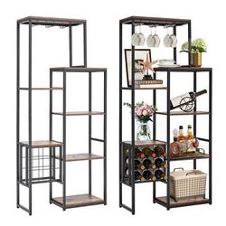 Seven-tier Standalone Shelves Wine Rack For Kitchen Or Plants 