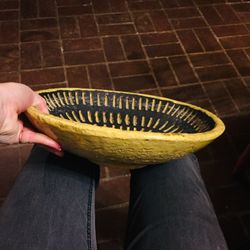 Handmade Gabriel Pottery Comp. Mid-Century Brutalist Bowl
