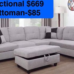 🌟Free Delivery—Brand New Sofa, Couch, Sectional 