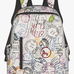 Travel Backpack for Women Men Stamps Laptop Backpack Casual Daypack Backpacks