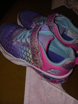 Skechers Girls Sneakers Multicolor Glitter Strap