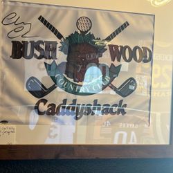 Bush Wood Caddyshack “Chevy Chase” Signed Golf Flag