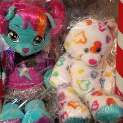 Excellent Pristine Condition Stuffed Animals Clean Wrapped Ready To Go, Disney Build-A-Bear Collectibles