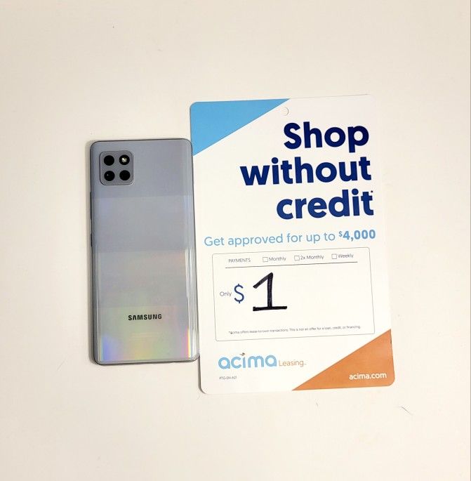 Samsung Galaxy A42 5G 128GB Unlocked! FREE Smartwach/Headphones. Pay $1 Todsy Rest In Payments. NO CREDIT NEEDED FINANCING
