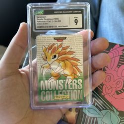 CGC 9 SANDSLASH BANDAI CARD