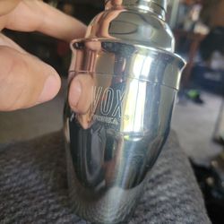 Vintage 1990s Vox Vodka 6 Oz Individual Stainless Steel  Cocktail Shaker