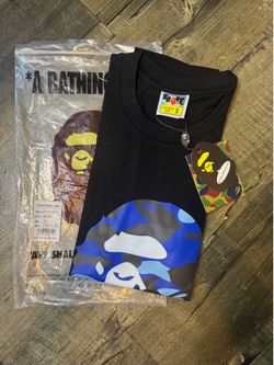 Blue Bape t shirt READ DESCRIPTION