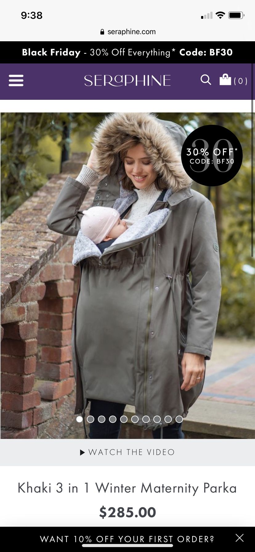 Seraphine Maternity Coat