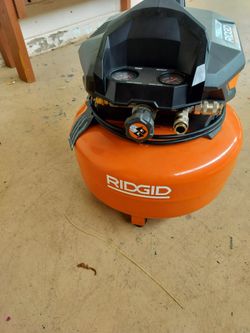 6 gallon Ridgid air compressor