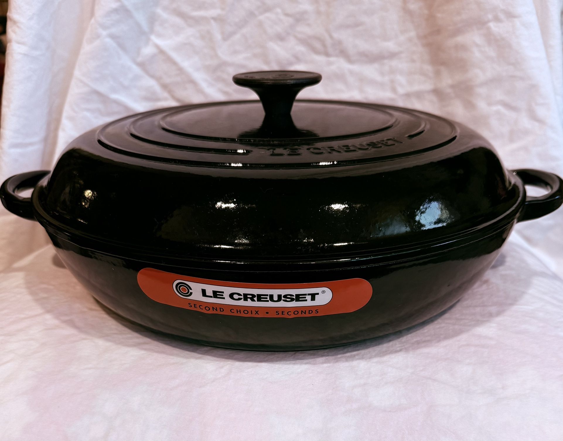 Brand New 3.5qt Le Creuset Signature Braiser In Black