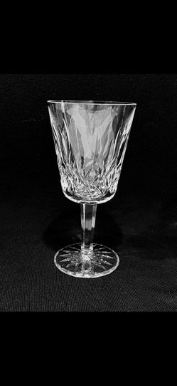 Vintage Waterford Lismore Crystal Water Goblet 6-7/8”.