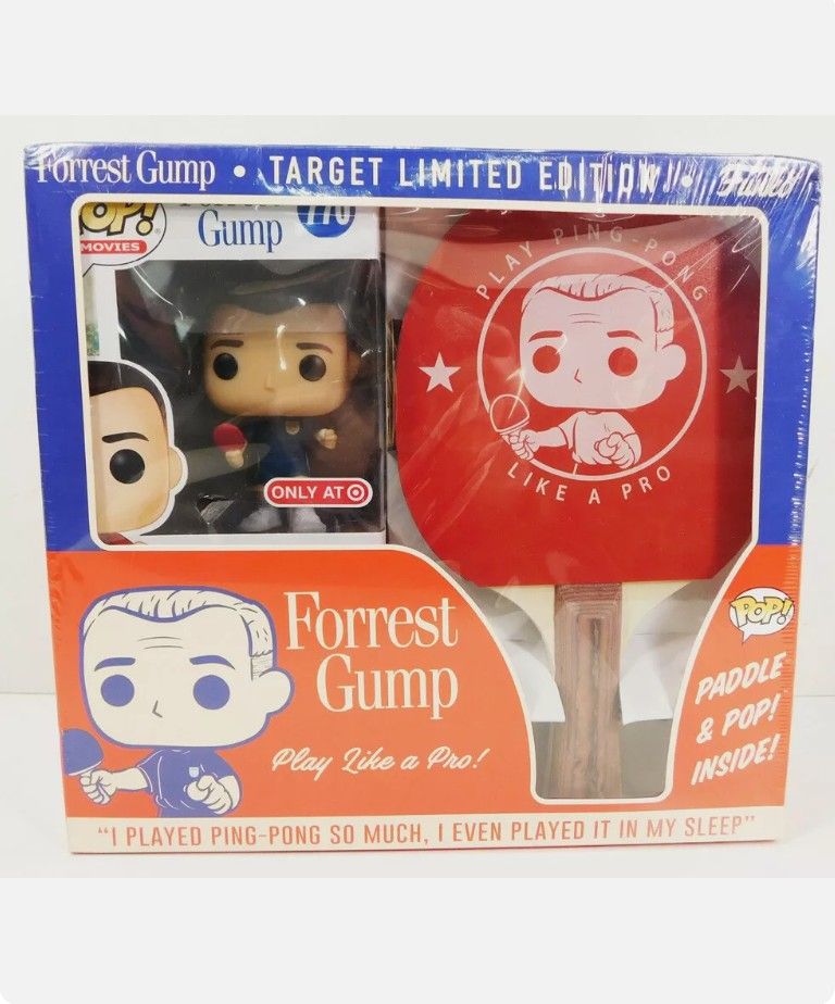 Funko Pop! Forrest Gump Target Limited Edition Ping Pong Vinyl Figure w/ Paddle