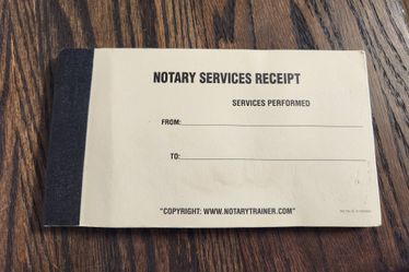 Notary Signing Agent Receipt Book