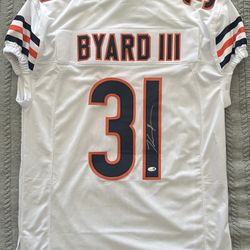 Kevin Byard III Signed Chicago Bears Custom Pro Style Jersey JSA