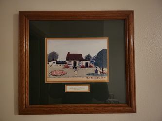 Ruth Russell Williams signed, Framed Matted Lithograph ' A Quiet Summer Day !!