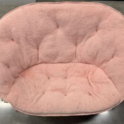 Pink Faux Fur Foldable chair