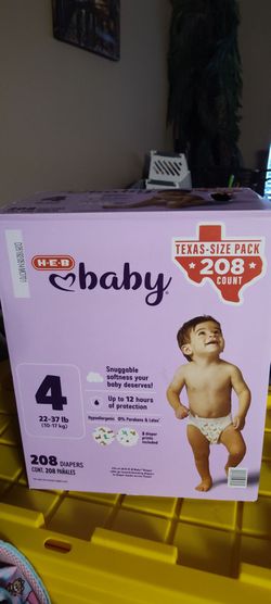 HEB Baby Diapers size 4