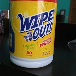 Antibacterial Wipes, Lemon Scent 80ct boxes