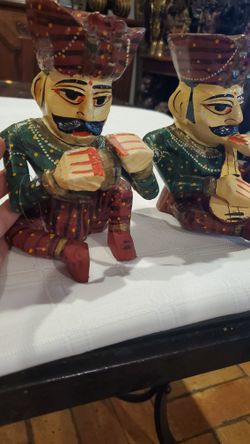 Hand Carved Musicians Set 4
