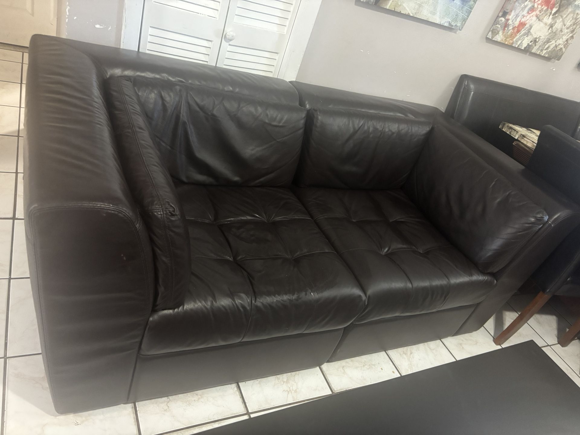 Small Leather Couch