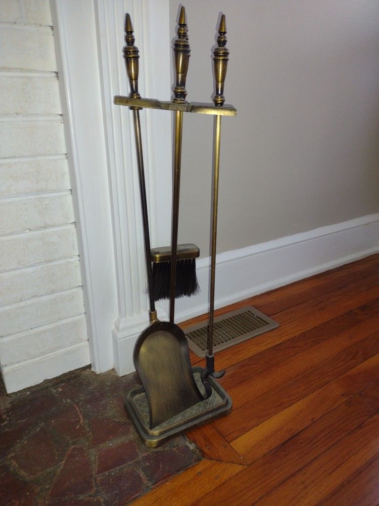 FREE Brass Fireplace Tools