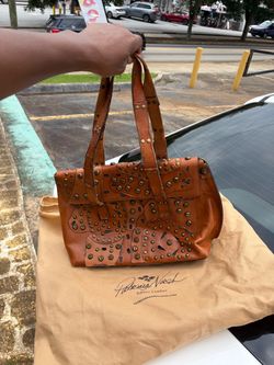 Patricia Nash Italian Leather Studded Handbag