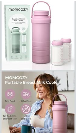 Brand new Pink momcozy breast milk cooler
