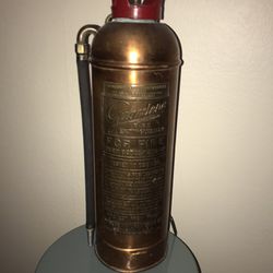 Antique Fire Extinguisher Lamp