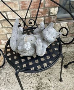 Garden Decor Cat Statue 11"x8"x9"