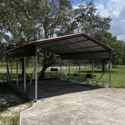 Carport steel shed