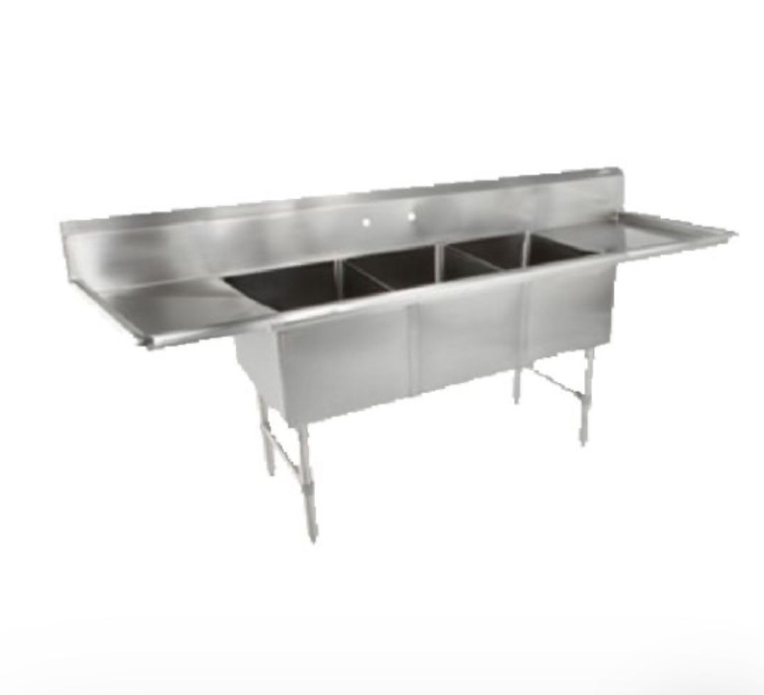Restaurant 3 Sinks In One