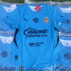 Soccer Chivas Guadalajara el rebaño sagrado  New Jersey  2025-  2026 fan version sizes small to 4xl tricampeon futbol Mexico home local away visitante