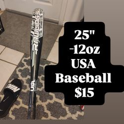 Rawlings USA Baseball Bat 25" -12oz