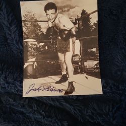 Jake La Motta Auto 8x10