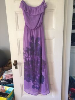 Long purple dress