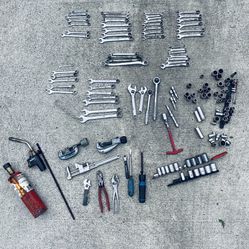 Various Wrench, Socket and Other Tools