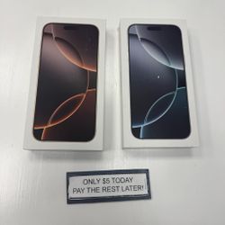 Apple iPhone 16 Pro Max- Pay $5 DOWN AVAILABLE - NO CREDIT NEEDED
